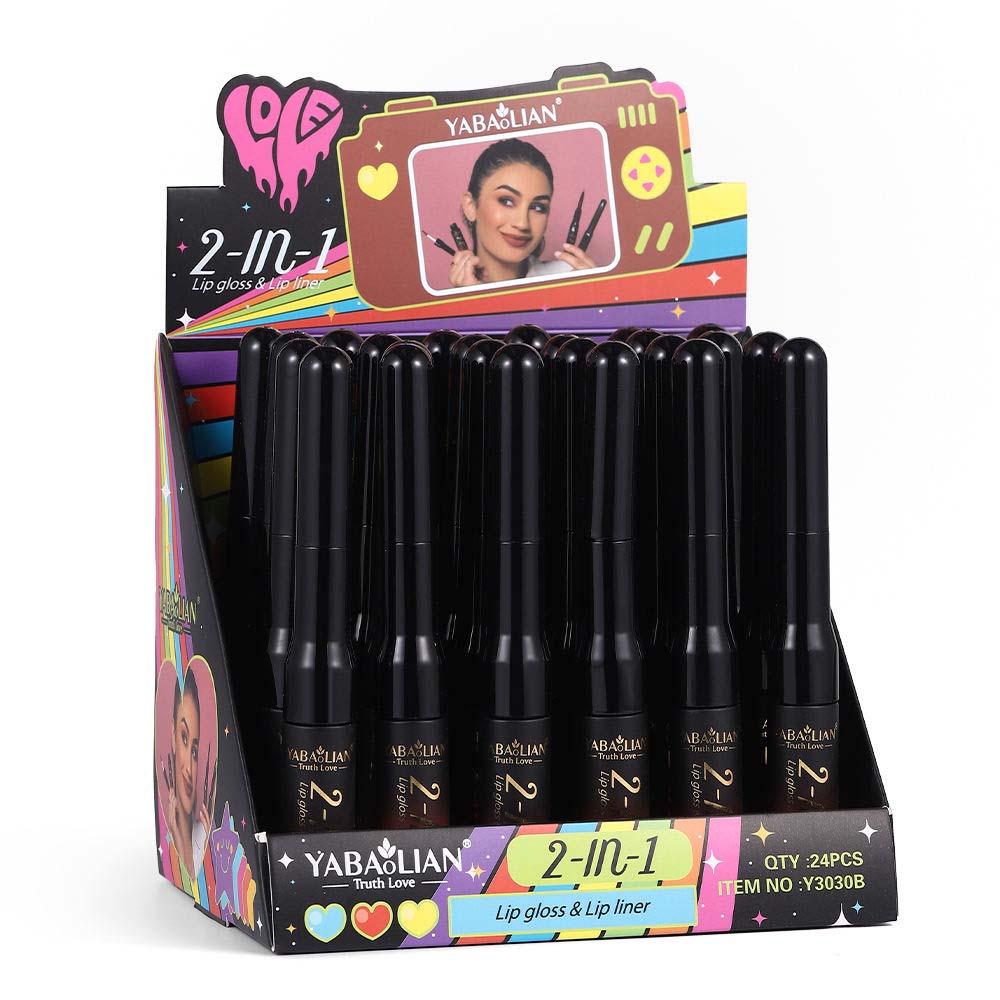 2 in 1 Lip Liner Liquid Sets Lip Stain Waterproof Makeup4