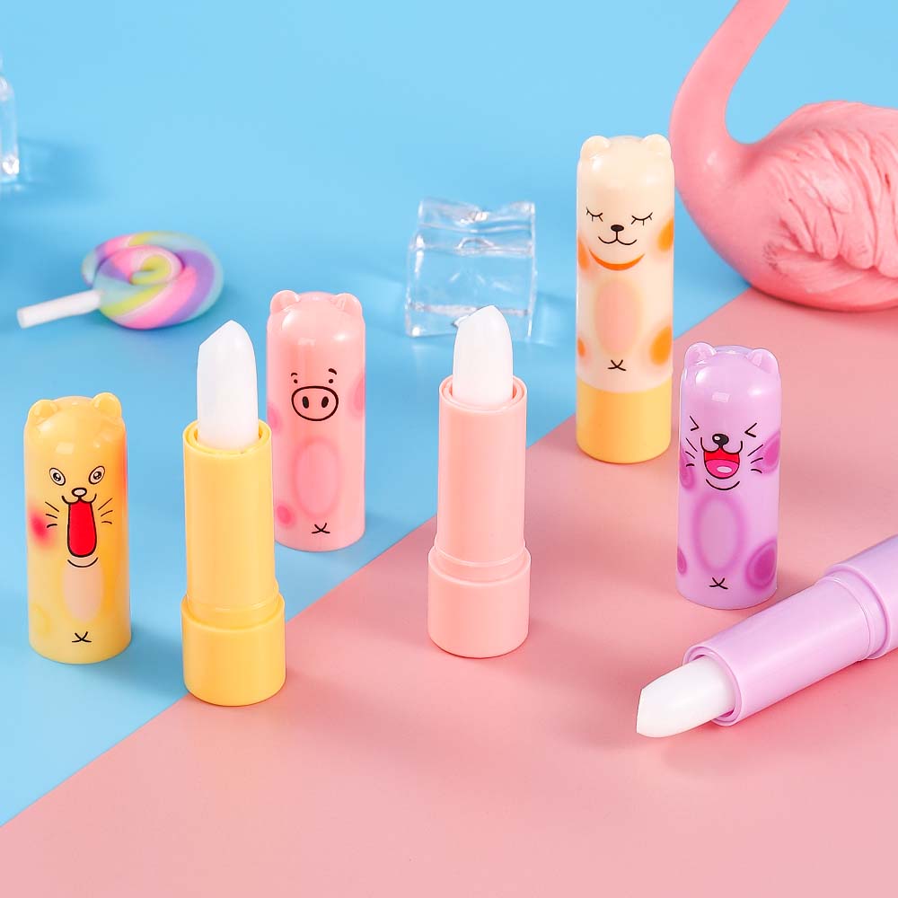 BAOLISHI Cute Pet Cartoon Lip Balm Colorless Moisturizing3