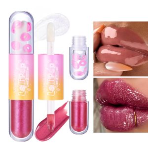 Double Headed Vegan Lip Gloss and Transparent Wholesale1