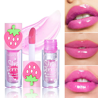 Pink lip gloss