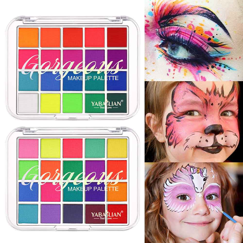 YABAOLIAN 20 Colors Face Body Paint Palette Beauty1