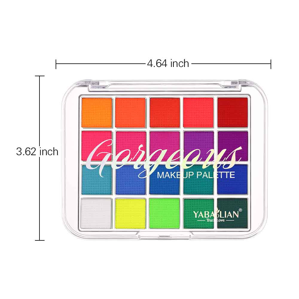 YABAOLIAN 20 Colors Face Body Paint Palette Beauty4