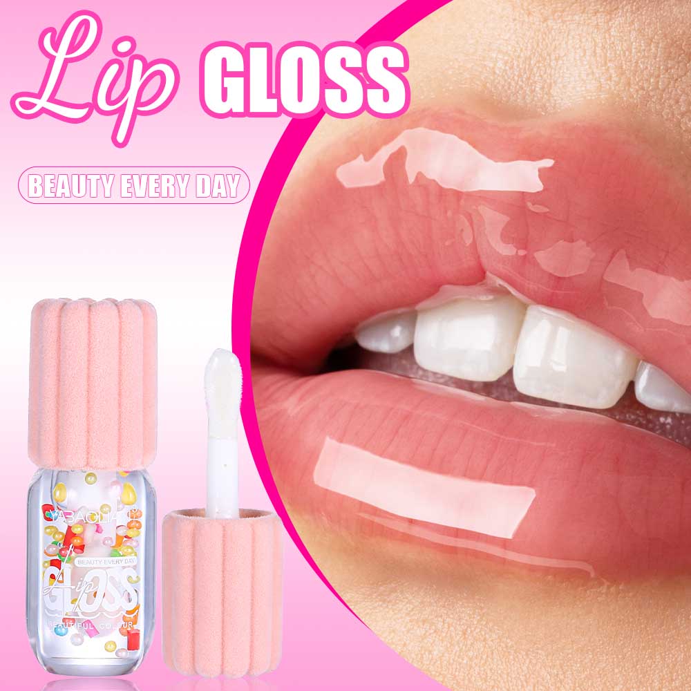 YABAOLIAN Hydrating Lip Glow Oil with Candy Beads Transparent Tinted2