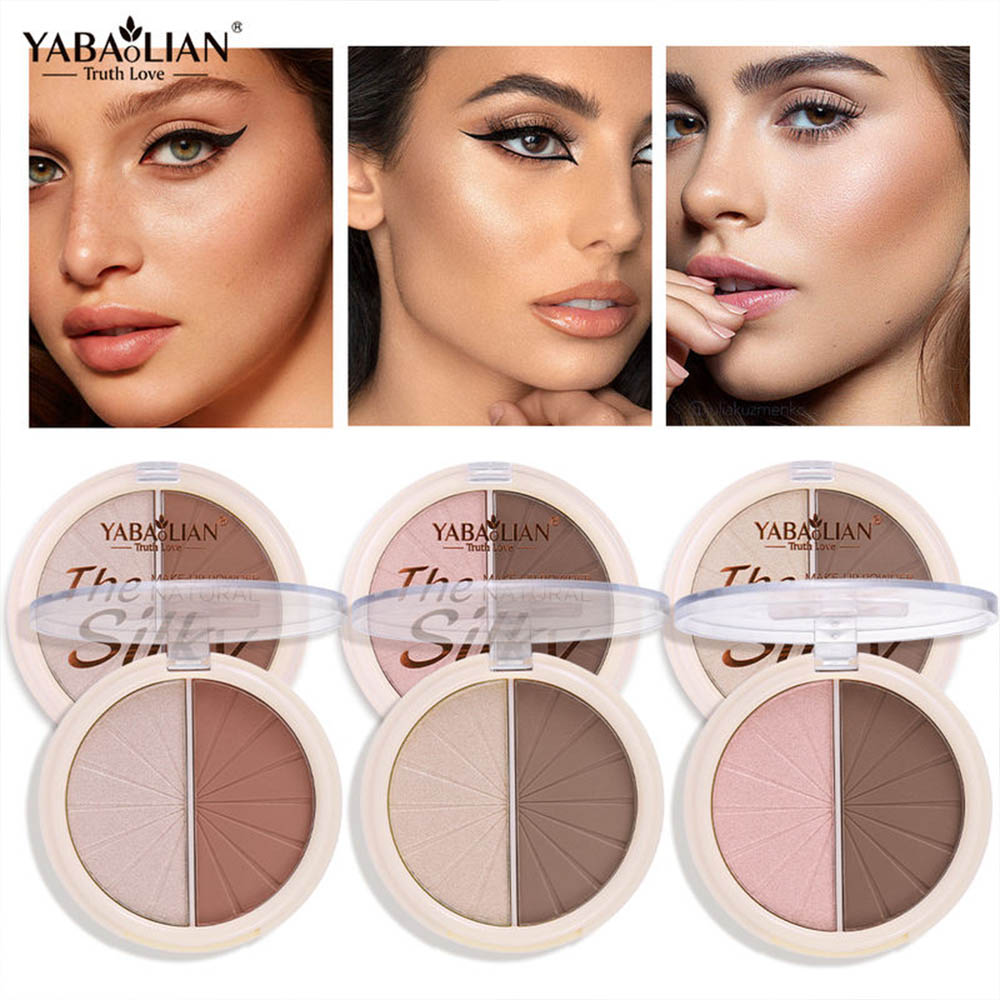 YABAOLIAN Shimmer Glitter Highlighter Palette