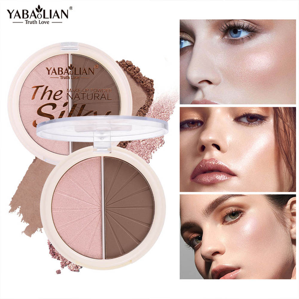 YABAOLIAN Shimmer Glitter Highlighter Palette3
