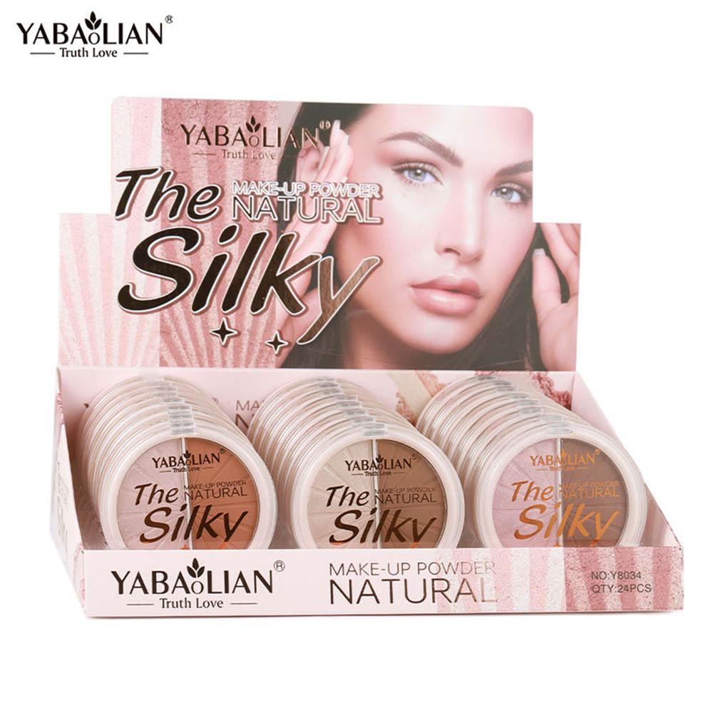 YABAOLIAN Shimmer Glitter Highlighter Palette4