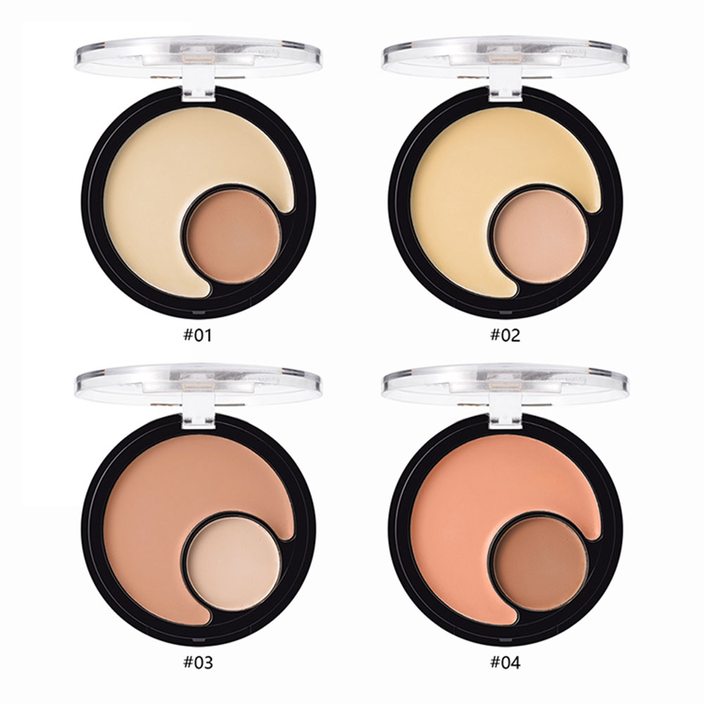 YABAOLIAN Waterproof Concealer Foundation Facial Powder2