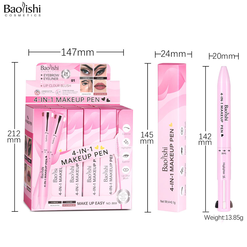 1. 4 IN 1 Make Up Pen. All in one make up pen meet all your eye makeup needs.