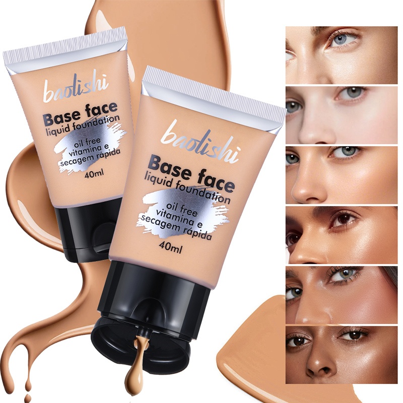 Innovative coating for airy, full-coverage foundation.