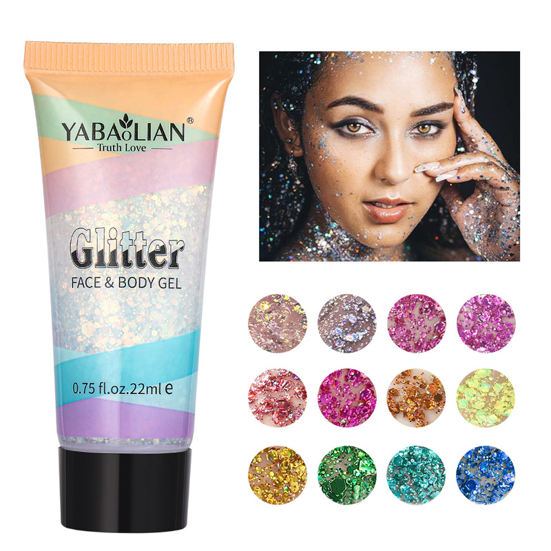 Y92 muti colors face and body glitter