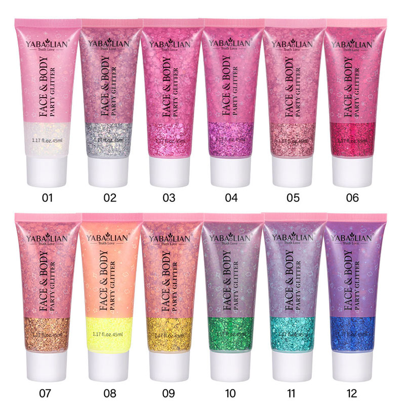 Y93 12 colors face glitter for women