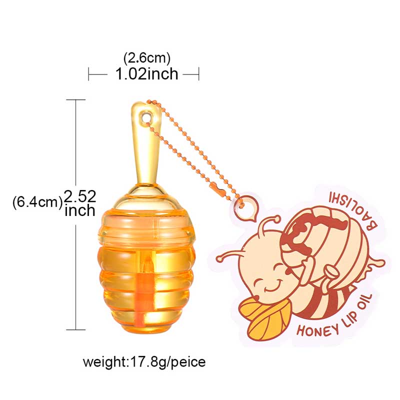 lip gloss vegan private label with honey keychain