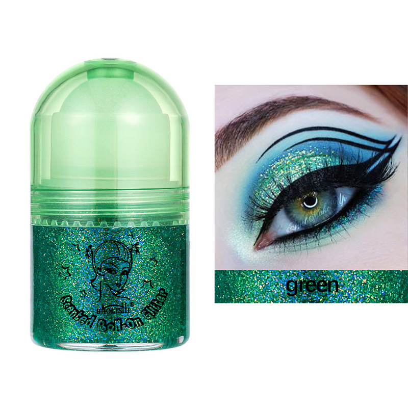 b88 Green Roll-on Face Glitter for Mermaid Makeup