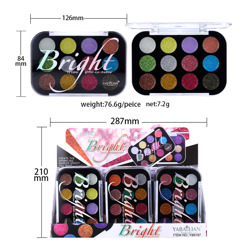 y89197 Shimmer Makeup Palette Eye Shadow Powder