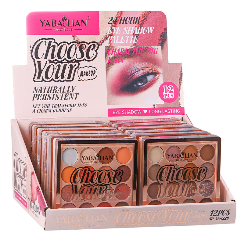 y89228 Neutral Nude Brown Smokey Eye Shadow Palette