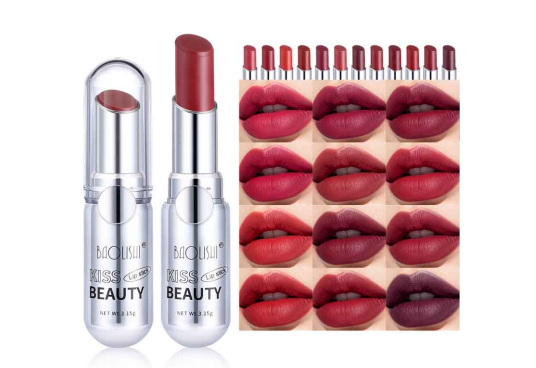 Long-lasting lip gloss enhances natural color, shine, and dewy texture